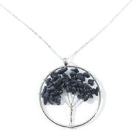 Simple Style Flower Crystal Hollow Out Pendant Necklace 1 Piece sku image 9