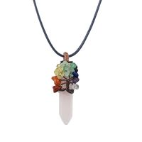 Simple Style Irregular Crystal Polishing Pendant Necklace 1 Piece main image 4