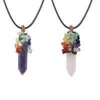 Simple Style Irregular Crystal Polishing Pendant Necklace 1 Piece main image 2