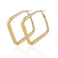 1 Pair Fashion Square Alloy Women's Earrings sku image 1