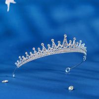 Elegant Princess Crown Rhinestone Crown 1 Piece main image 4