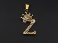 1 Piece Stainless Steel Artificial Rhinestones Letter sku image 26