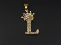 1 Piece Stainless Steel Artificial Rhinestones Letter sku image 13