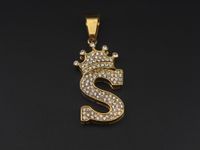 1 Piece Stainless Steel Artificial Rhinestones Letter sku image 19