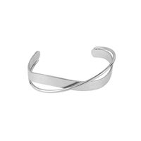 1 Piece Simple Style Solid Color Metal Women's Bangle main image 3