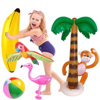 Pvc Inflatable Coconut Tree Flamingo Beach Ball Banana Swimming Toy sku image 6