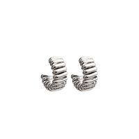 1 Pair Retro Punk C Shape Alloy Gold Plated Silver Plated Ear Studs main image 3