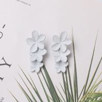 1 Pair Vacation Flower Alloy Plating Women's Drop Earrings sku image 3