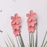1 Pair Vacation Flower Alloy Plating Women's Drop Earrings sku image 4