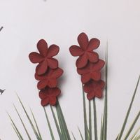 1 Pair Vacation Flower Alloy Plating Women's Drop Earrings sku image 5