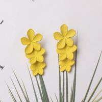 1 Pair Vacation Flower Alloy Plating Women's Drop Earrings sku image 1
