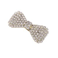 Simple Style Bow Knot Rhinestone Plating Hair Clip 1 Piece main image 5