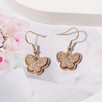 1 Pair Fashion Butterfly Metal Inlay Artificial Gemstones Women's Drop Earrings sku image 4
