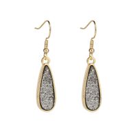 1 Pair Simple Style Water Droplets Plating Alloy Drop Earrings sku image 5