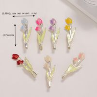 Fashion Flower Alloy Plating Hair Clip 1 Piece main image 5