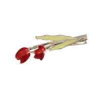 Fashion Flower Alloy Plating Hair Clip 1 Piece main image 2