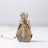 Estilo Étnico Forma De Corazón Botella De Perfume Cristal Metal Collar Colgante 1 Pieza sku image 5