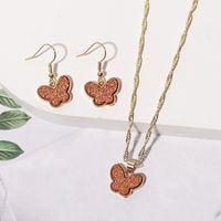 1 Set Simple Style Butterfly Alloy Plating Women's Necklace main image 2