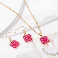 1 Set Simple Style Square Alloy Plating Women's Pendant Necklace sku image 1