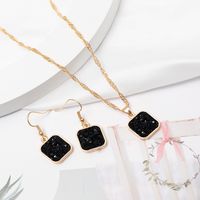 1 Set Simple Style Square Alloy Plating Women's Pendant Necklace sku image 4