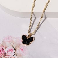 1 Piece Simple Style Butterfly Alloy Plating Women's Pendant Necklace main image 4