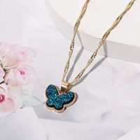 1 Piece Simple Style Butterfly Alloy Plating Women's Pendant Necklace sku image 7
