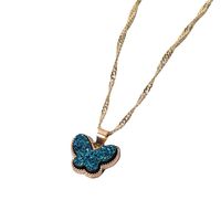 1 Piece Simple Style Butterfly Alloy Plating Women's Pendant Necklace main image 2