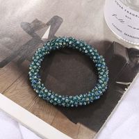 1 Piece Simple Style Circle Artificial Crystal Handmade Women's Bangle main image 4