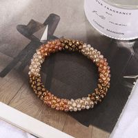 1 Piece Simple Style Circle Artificial Crystal Handmade Women's Bangle main image 3
