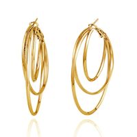 1 Pair Fashion Geometric Alloy Women's Hoop Earrings sku image 1