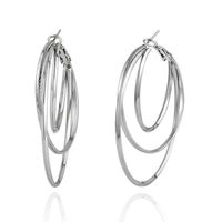 1 Pair Fashion Geometric Alloy Women's Hoop Earrings sku image 2