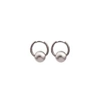 1 Pair Fashion Round Alloy Plating Artificial Pearls Women's Earrings main image 2