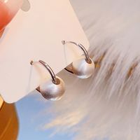 1 Pair Fashion Round Alloy Plating Artificial Pearls Women's Earrings main image 6