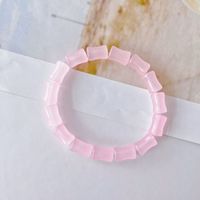 1 Piece Sweet Solid Color Glass Glass Women's Bracelets sku image 19