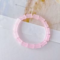 1 Pièce Sucré Couleur Unie Verre Verre Femmes Bracelets sku image 31