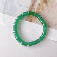 1 Pièce Sucré Couleur Unie Verre Verre Femmes Bracelets sku image 32