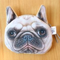 Unisex Animal Nylon Plush Zipper Coin Purses sku image 5