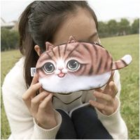 Unisex Cat Plush Polyester Zipper Coin Purses sku image 4