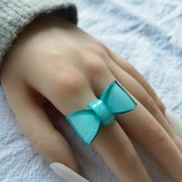 1 Piece Fashion Bow Knot Arylic Women's Open Ring main image 5