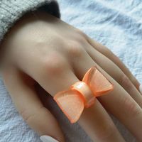 1 Piece Fashion Bow Knot Arylic Women's Open Ring main image 2