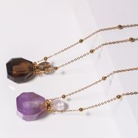 Ethnic Style Perfume Bottle Artificial Crystal Pendant Necklace 1 Piece main image 4