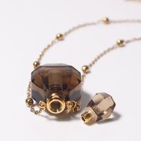 Ethnic Style Perfume Bottle Artificial Crystal Pendant Necklace 1 Piece main image 3