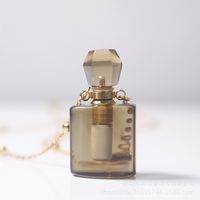 Estilo Étnico Forma De Corazón Botella De Perfume Cristal Metal Collar Colgante 1 Pieza sku image 4