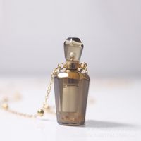 Estilo Étnico Forma De Corazón Botella De Perfume Cristal Metal Collar Colgante 1 Pieza sku image 3