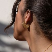 1 Pair Fashion Semicircle Metal Plating Women's Ear Studs main image 5