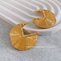 1 Pair Fashion Semicircle Metal Plating Women's Ear Studs main image 2