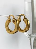Retro Geometric Brass Plating Earrings 1 Pair main image 1