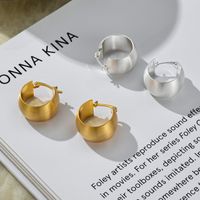 1 Pair Retro Geometric Metal Polishing Women's Earrings main image 5