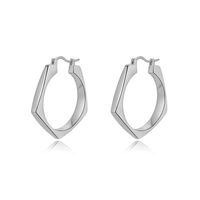 1 Pair Fashion Rhombus Metal Plating Women's Earrings sku image 2