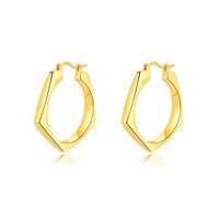 1 Pair Fashion Rhombus Metal Plating Women's Earrings main image 2